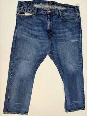 Ralph Lauren Men’s Relaxed Fit Jeans in Medium Blue Wash